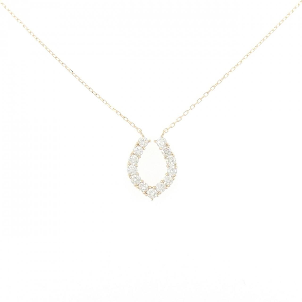 【リメイク】K10YG ダイヤモンド ネックレス 0.30CT