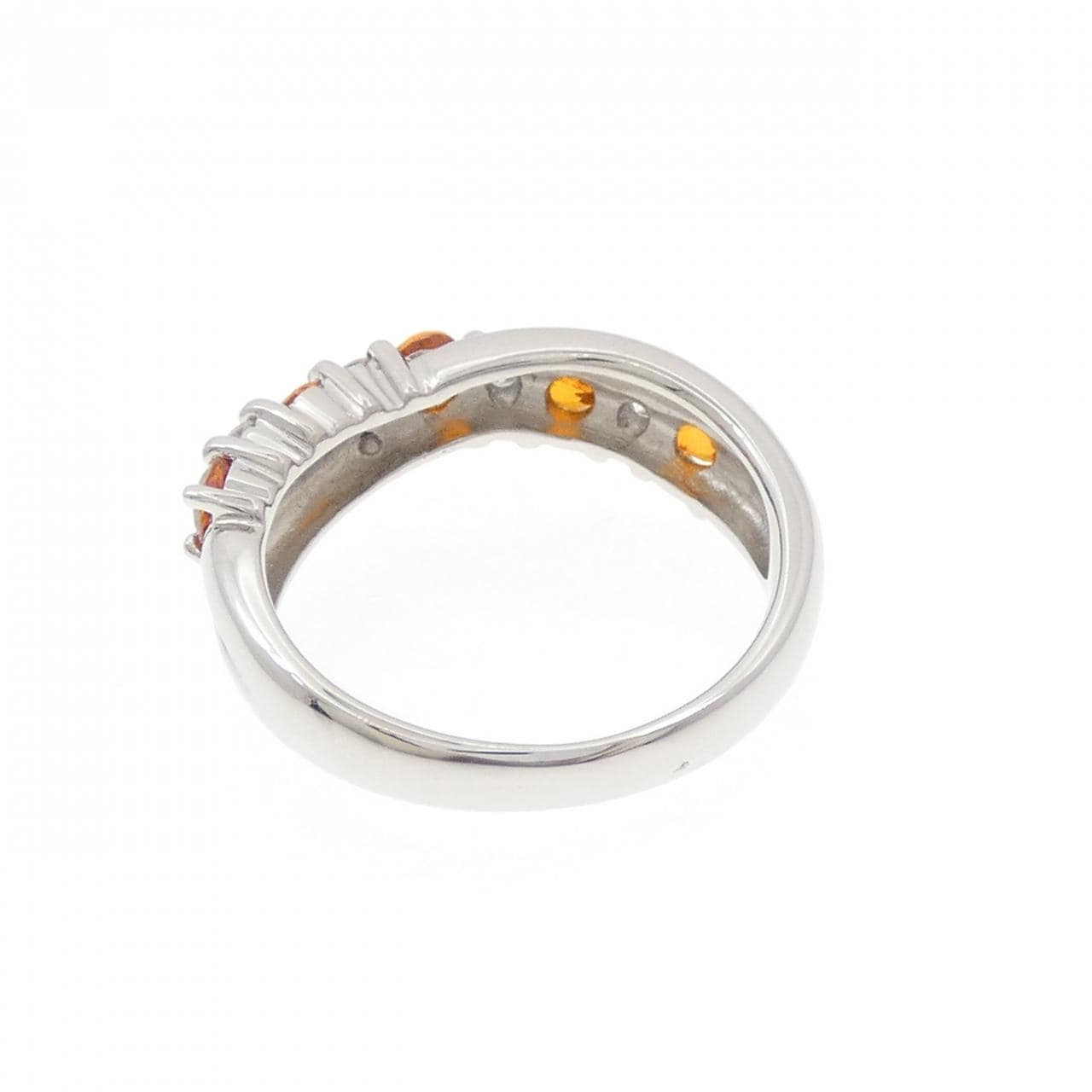 PT900 ガーネット リング 0.75CT