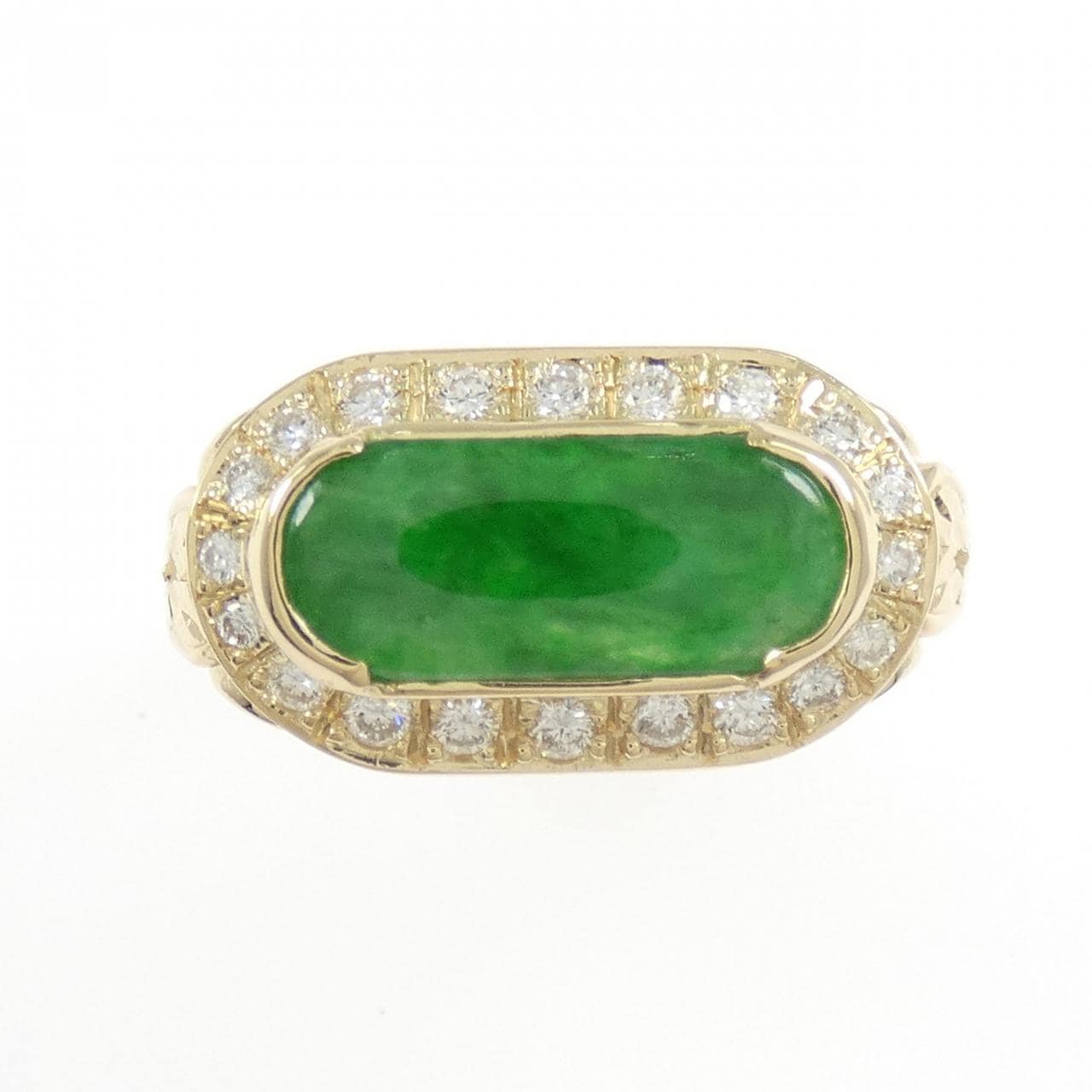 K18YG ヒスイ リング