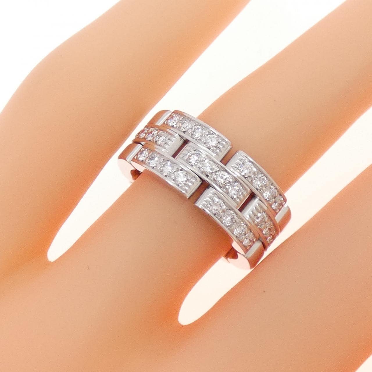 カルティエ マイヨンパンテール ハーフダイヤ リング