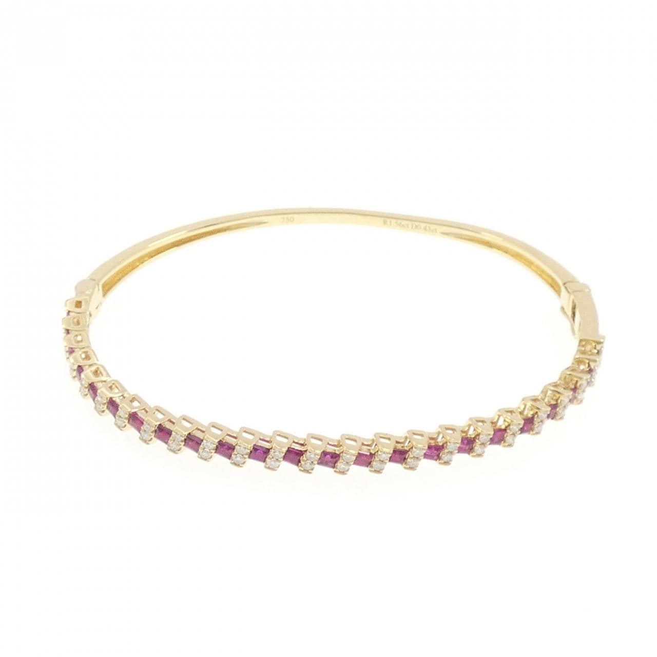 750YG ルビー バングル 1.56CT