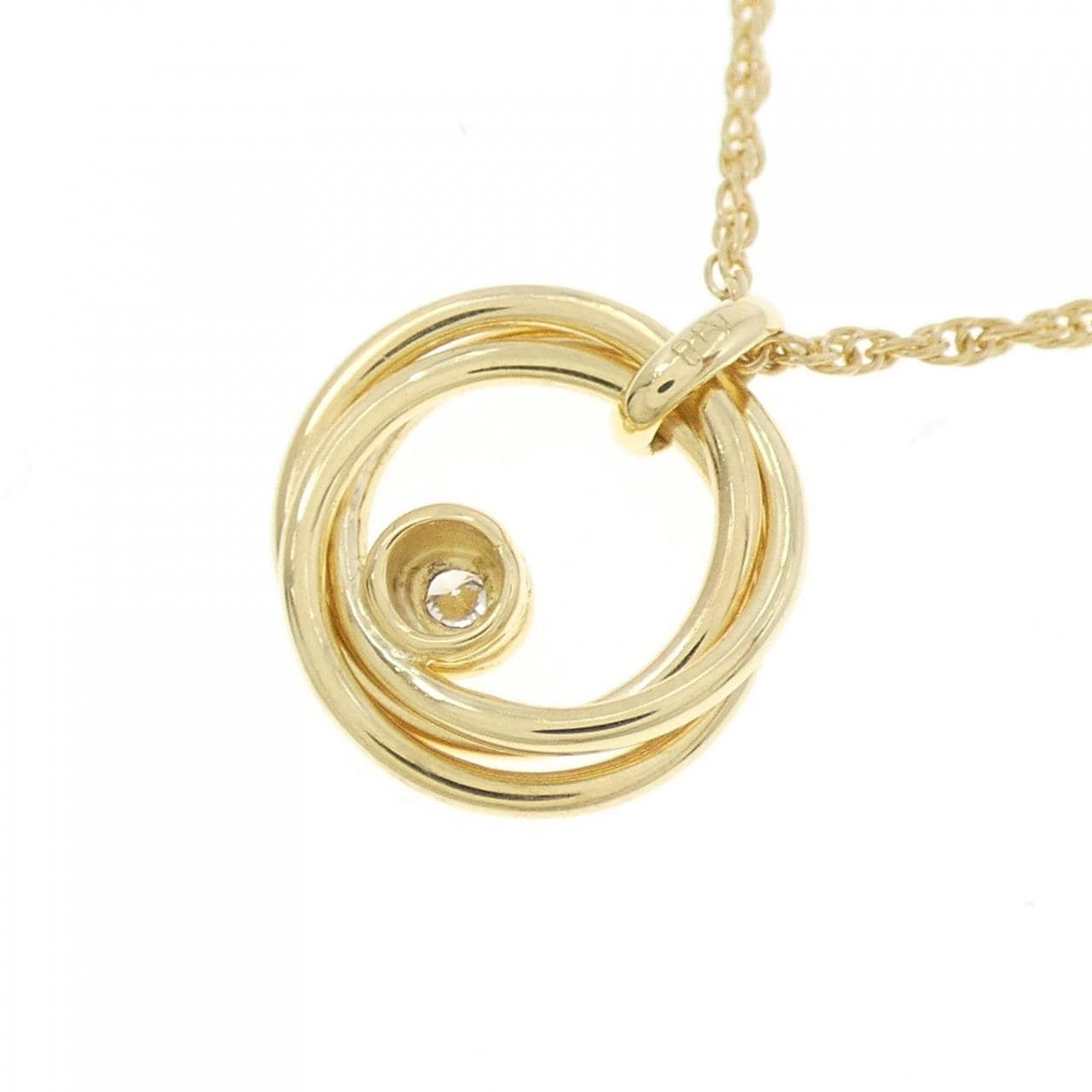 K18YG ダイヤモンド ネックレス 0.05CT