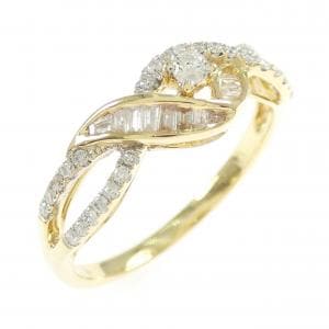 K18YG ダイヤモンド リング 0.30CT