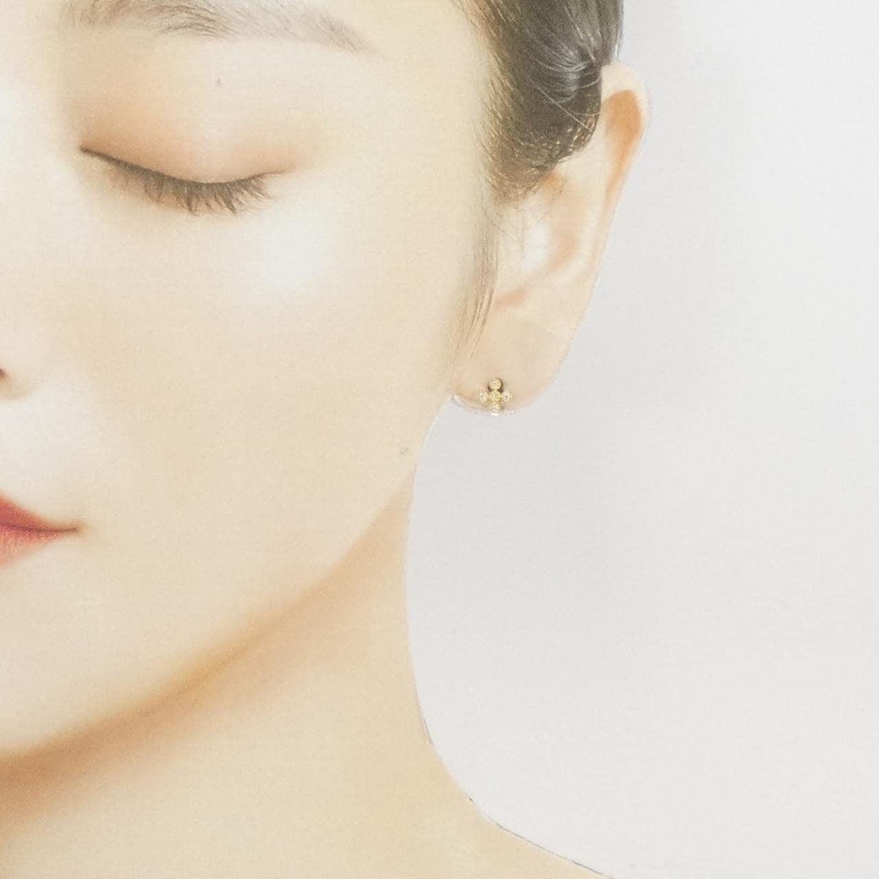 K18YG ダイヤモンド ピアス