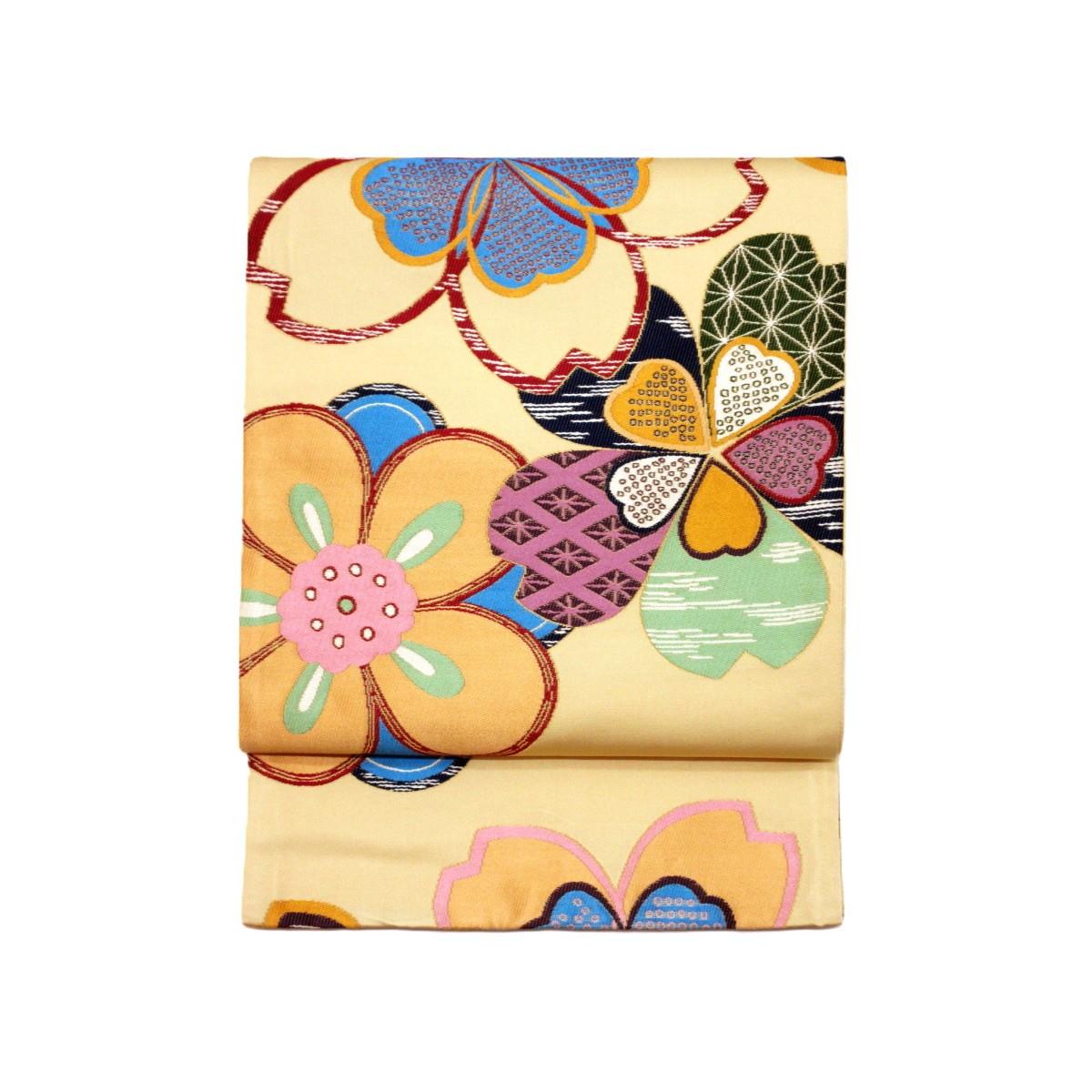【未使用品】袋帯【白綾苑大庭】