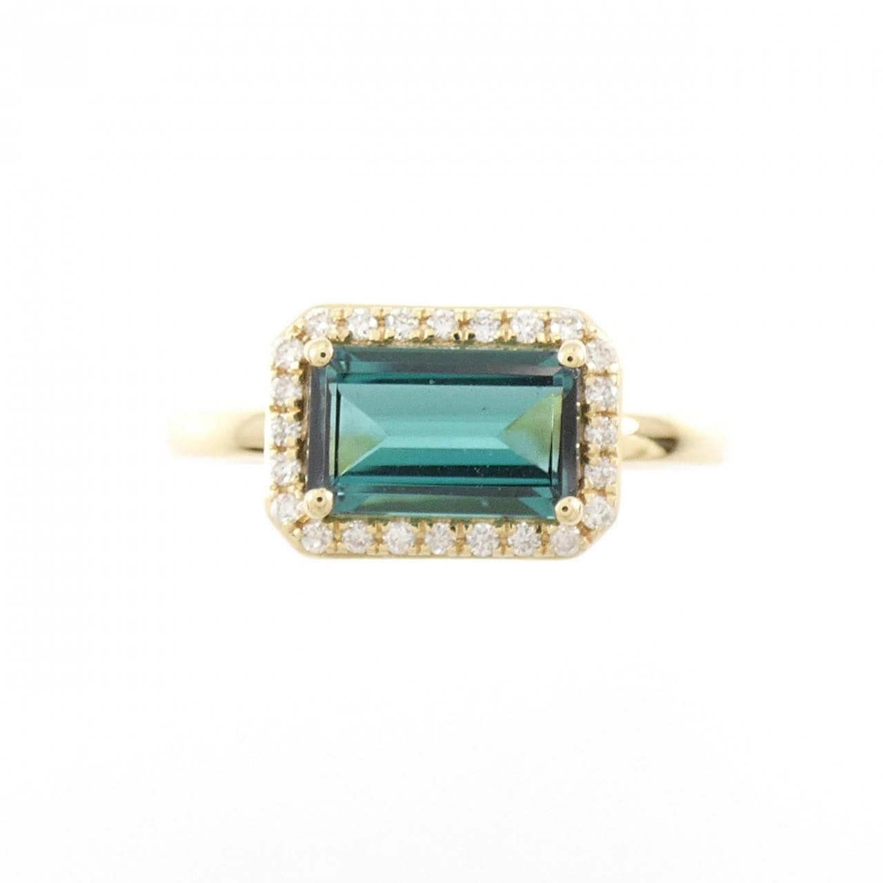 【新品】K18YG トルマリン リング 1.01CT