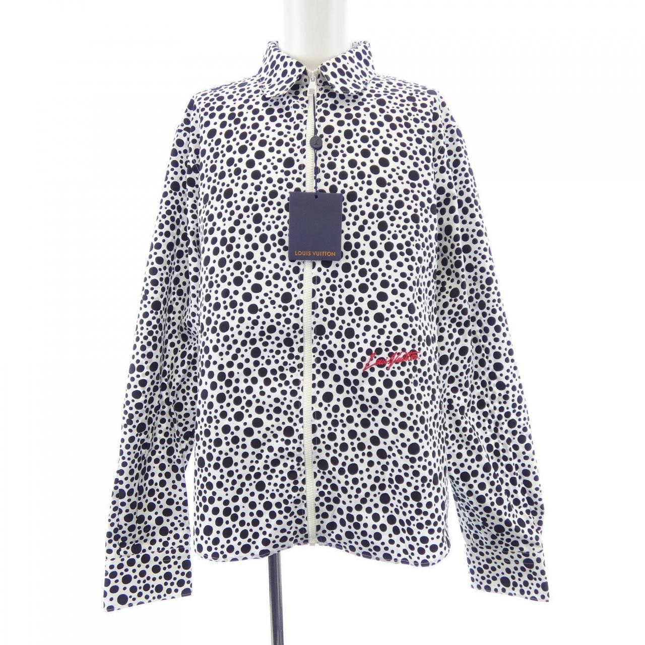 ルイヴィトン LOUIS VUITTON LV×YKインフィニティドットプリンテッドジップドシャツ HOS30WV29 草間彌生 ジャケット