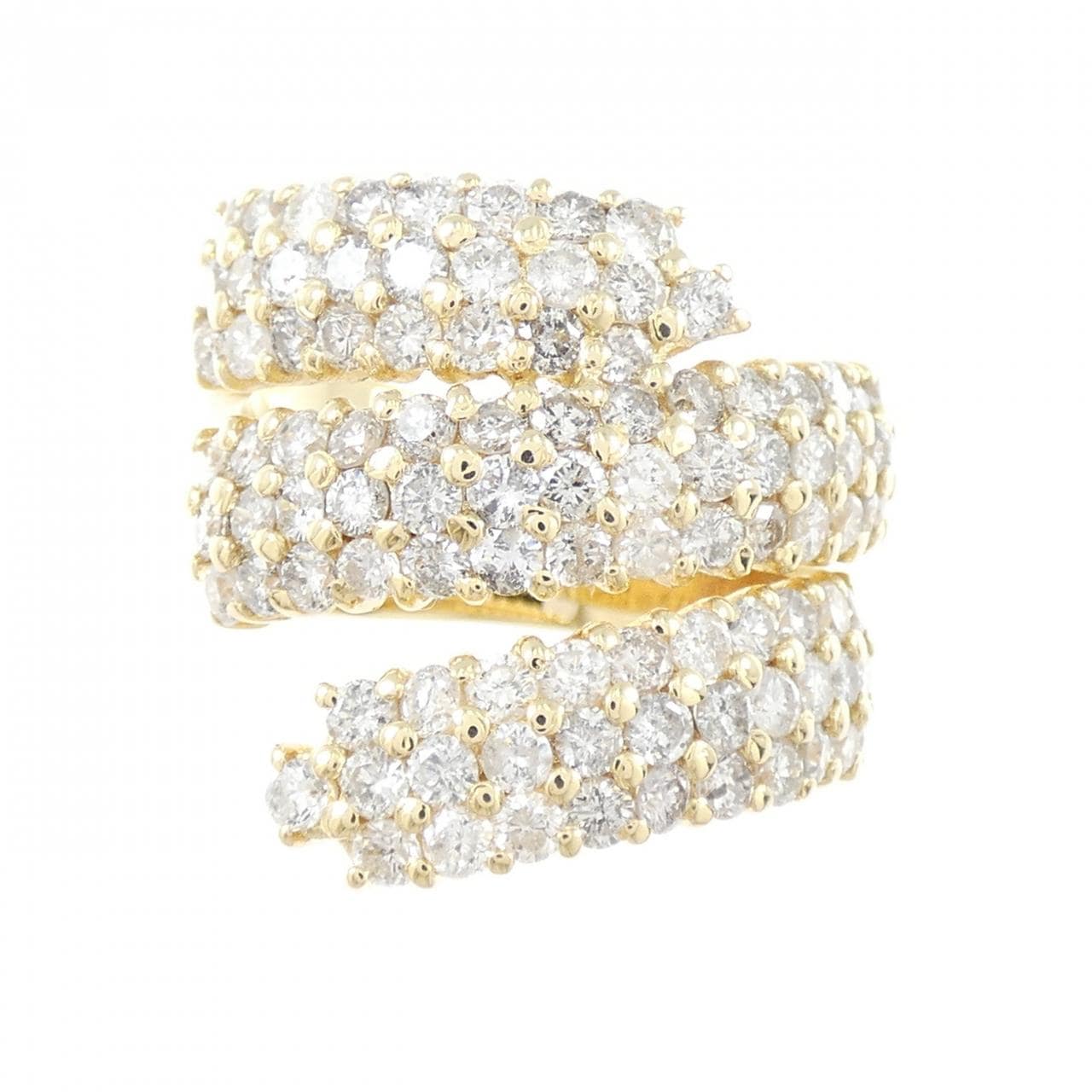 K18YG ダイヤモンド リング 2.37CT