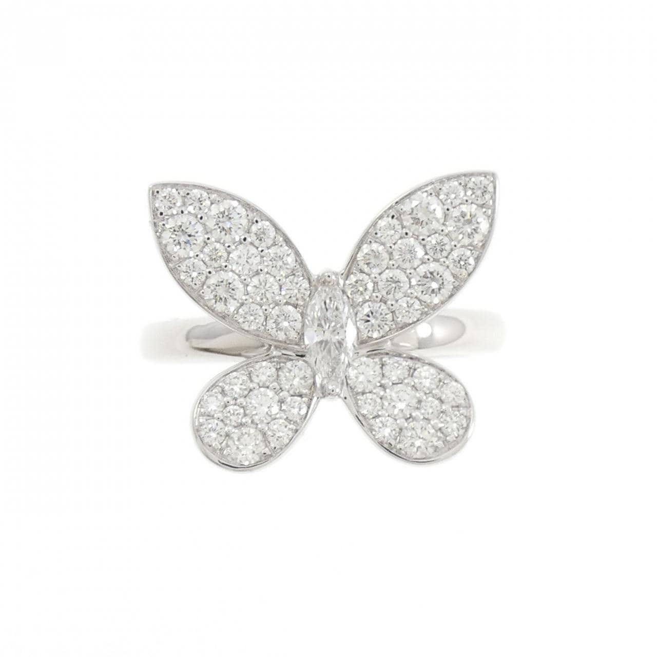 グラフ パヴェ バタフライ シルエット リング