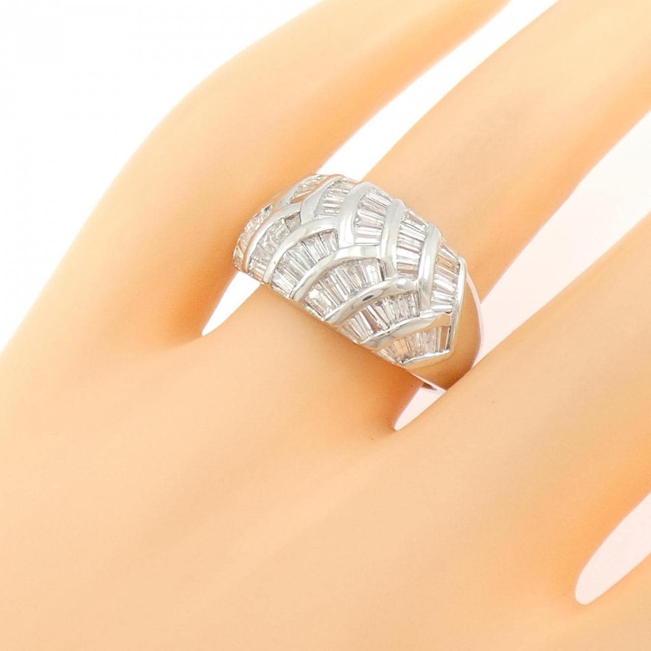 K18WG ダイヤモンド リング 1.50CT