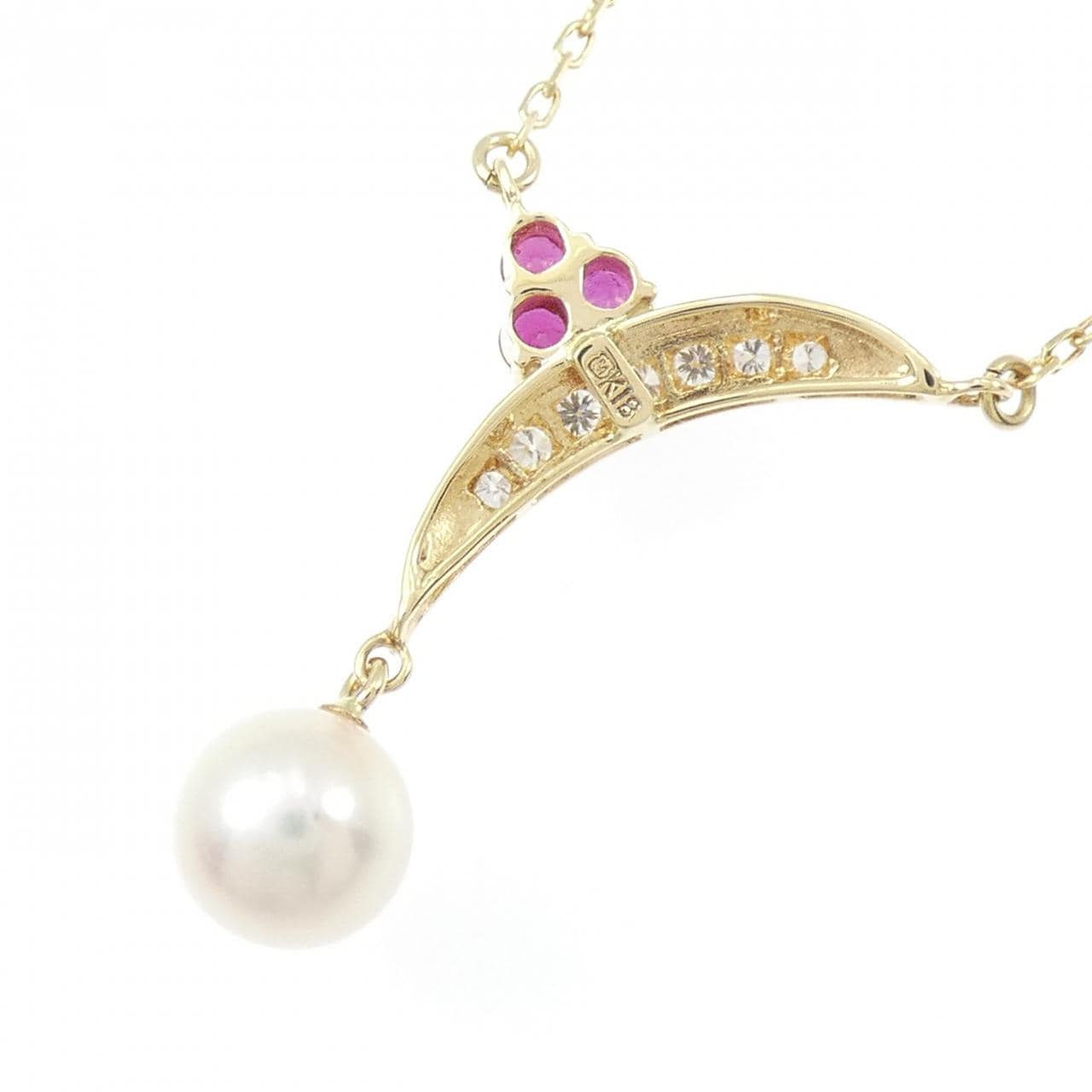 ミキモト カラーストーン ネックレス