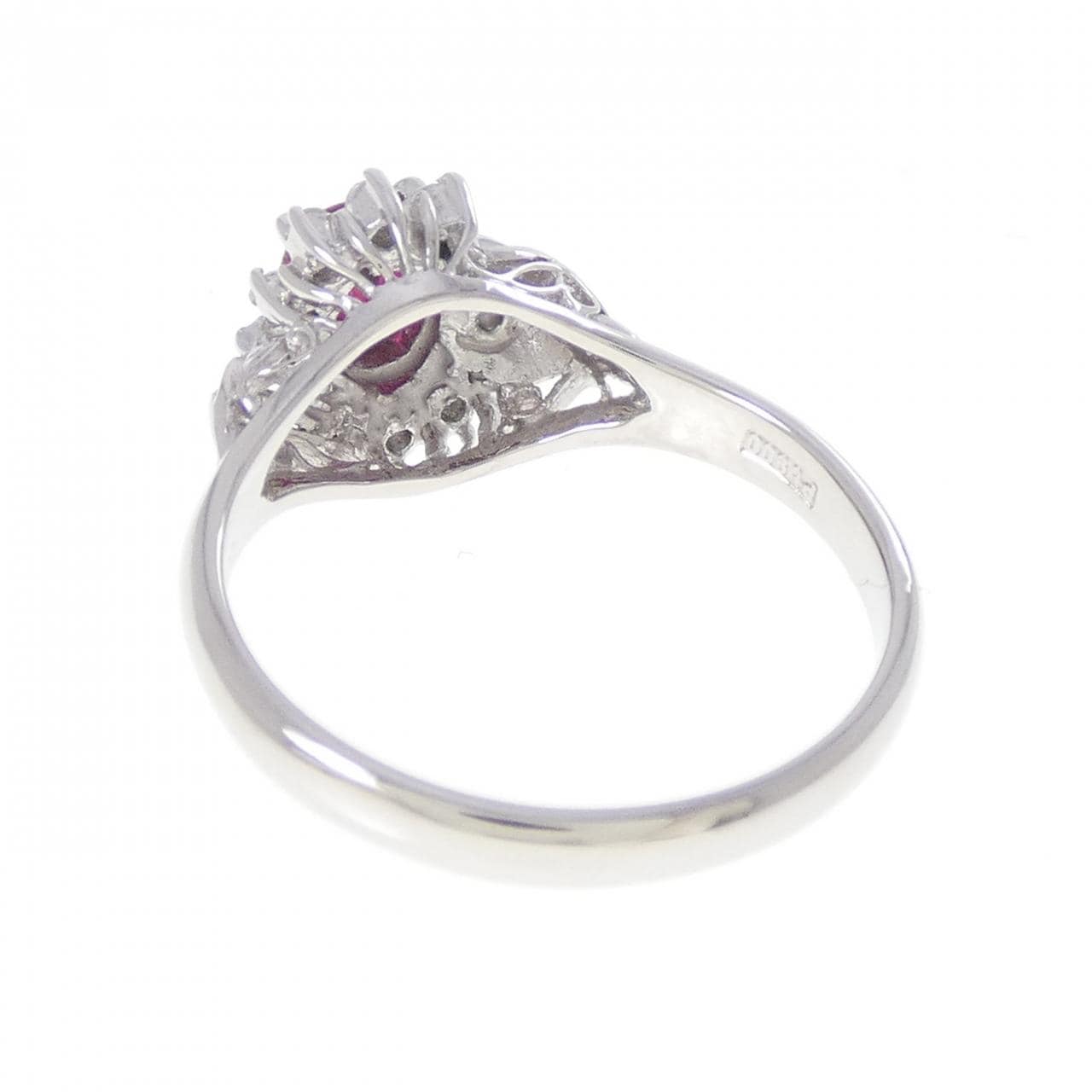 PT900 ルビー リング 0.57CT