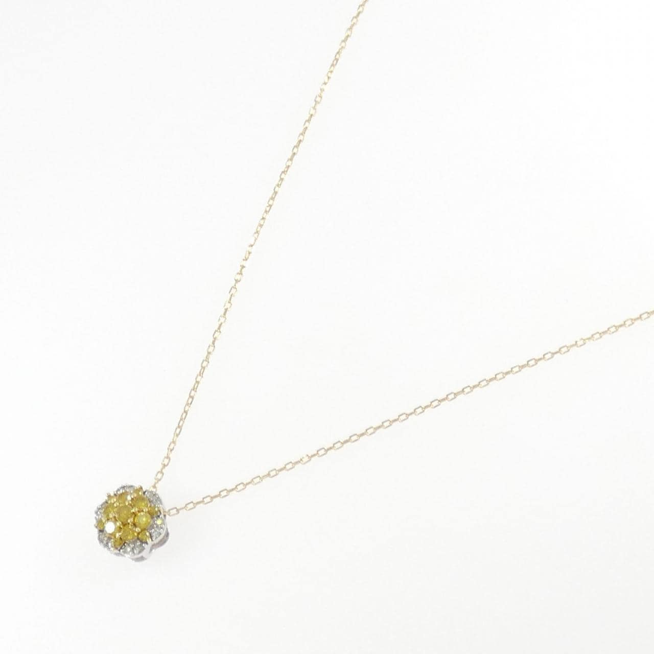 K18YG/K18WG ダイヤモンド ネックレス 0.27CT