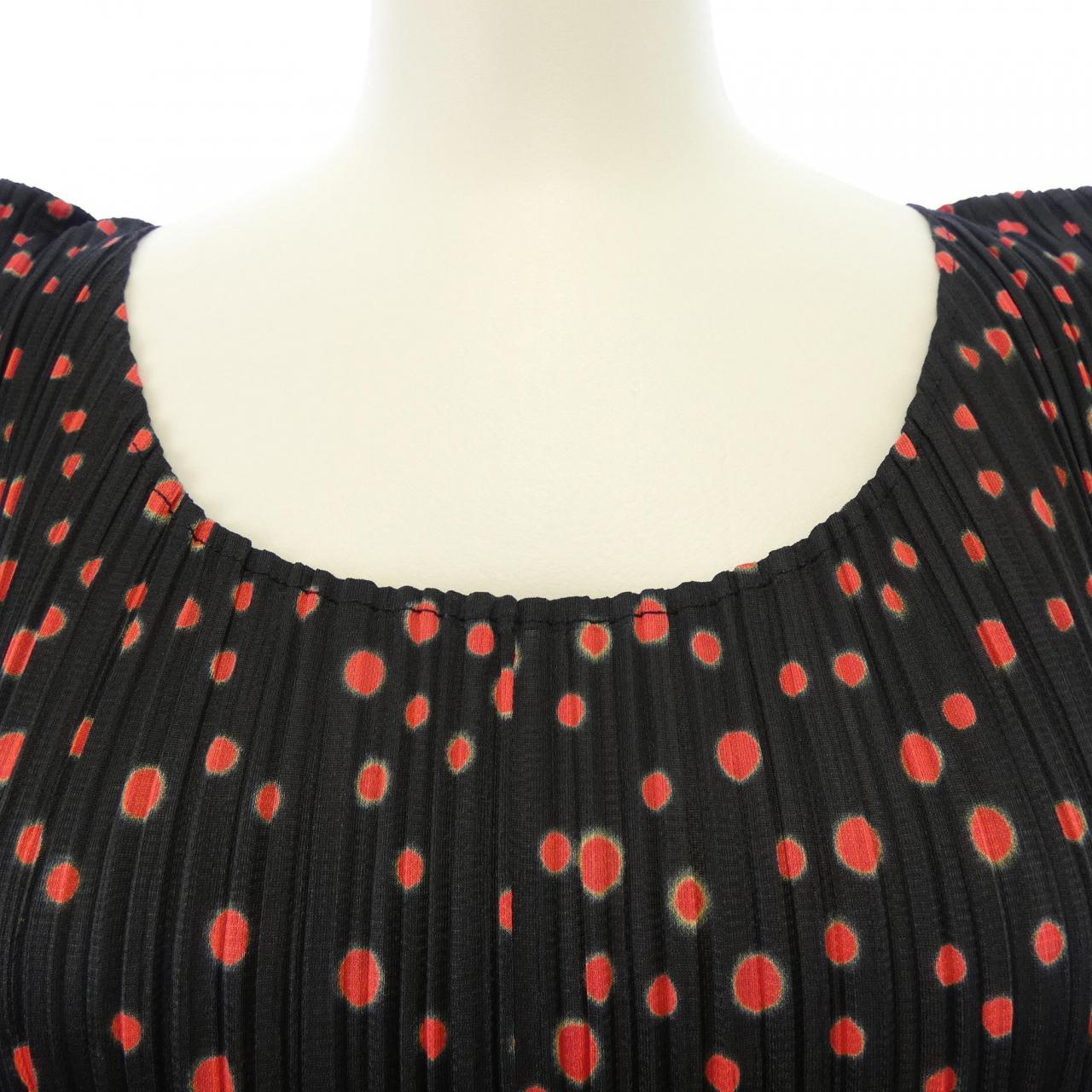 【ヴィンテージ】プリーツプリーズ PLEATS PLEASE 2004 ドット 消しプリーツ PP41-JH806 7559023 ワンピース