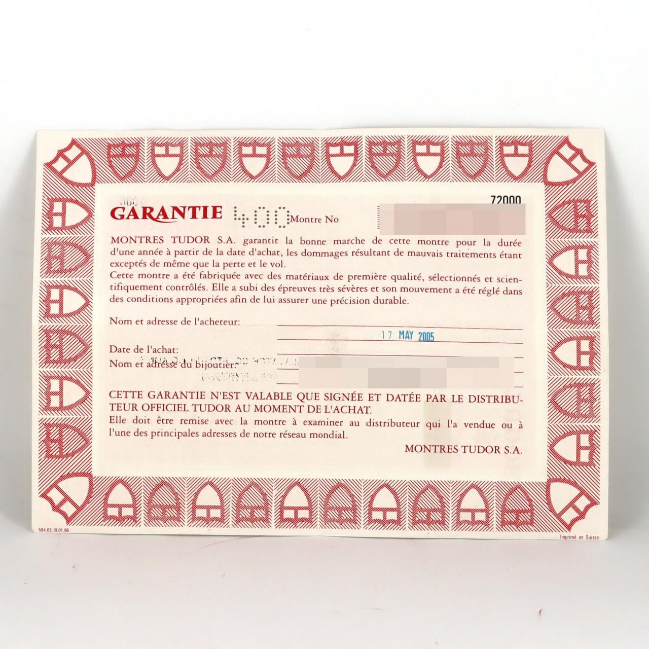 チューダー/チュードル プリンスデイト 72000・5 SS 自動巻