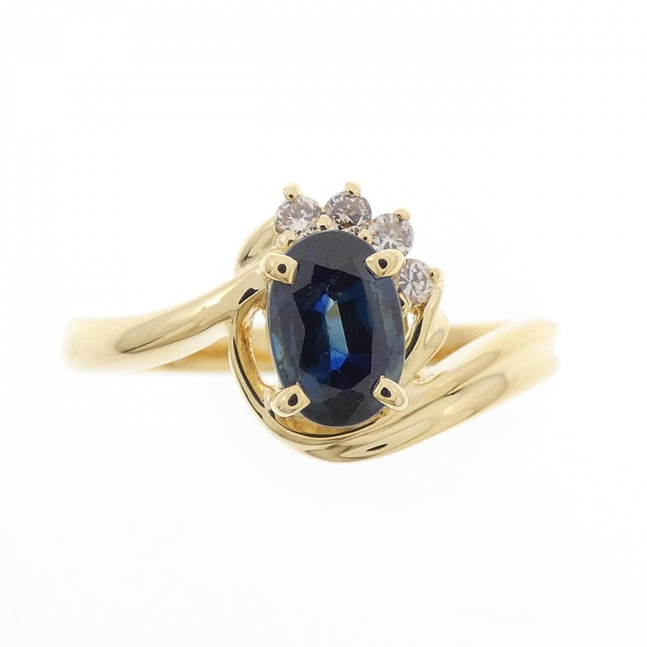 K18YG サファイヤ リング 0.70CT
