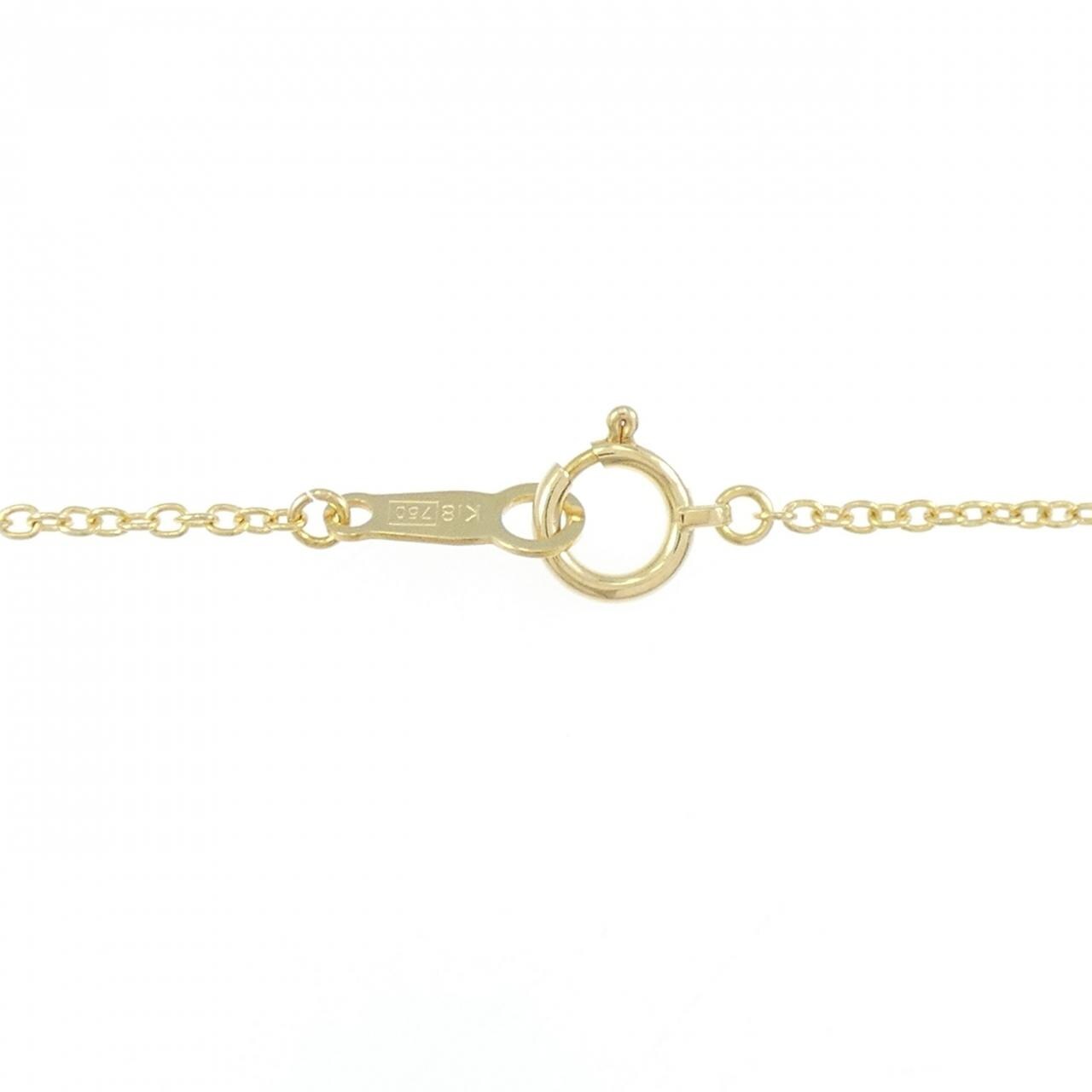 K18YG クロス ダイヤモンド ネックレス 0.32CT