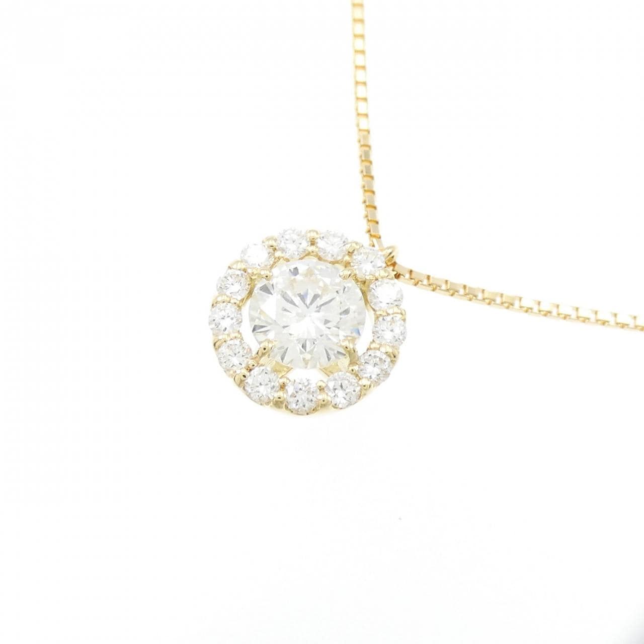 [BRAND NEW] K18YG Diamond Necklace 0.520CT H SI2 VG