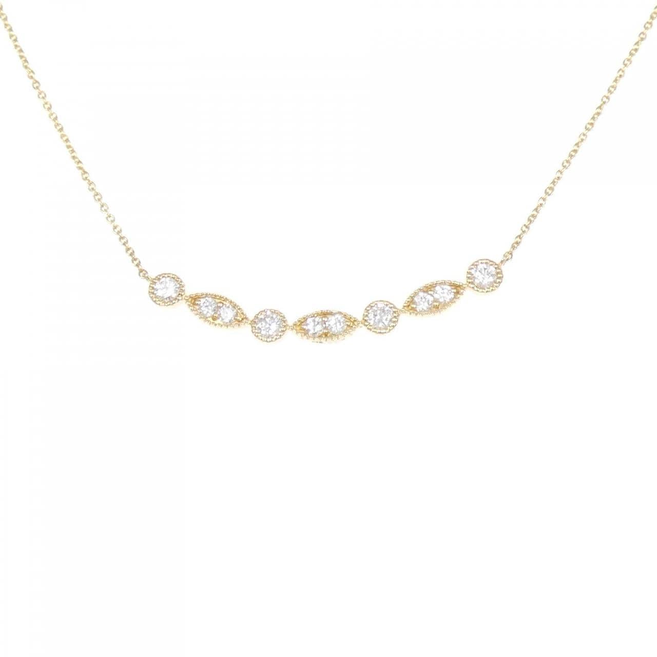 K18YG ダイヤモンド ネックレス 0.34CT