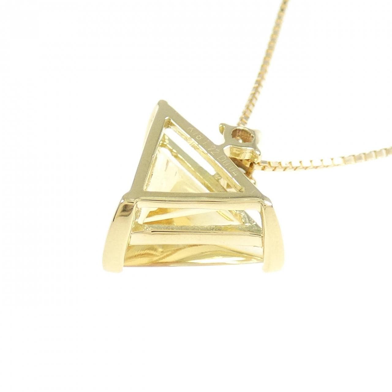 K18YG シトリン ネックレス 1.92CT