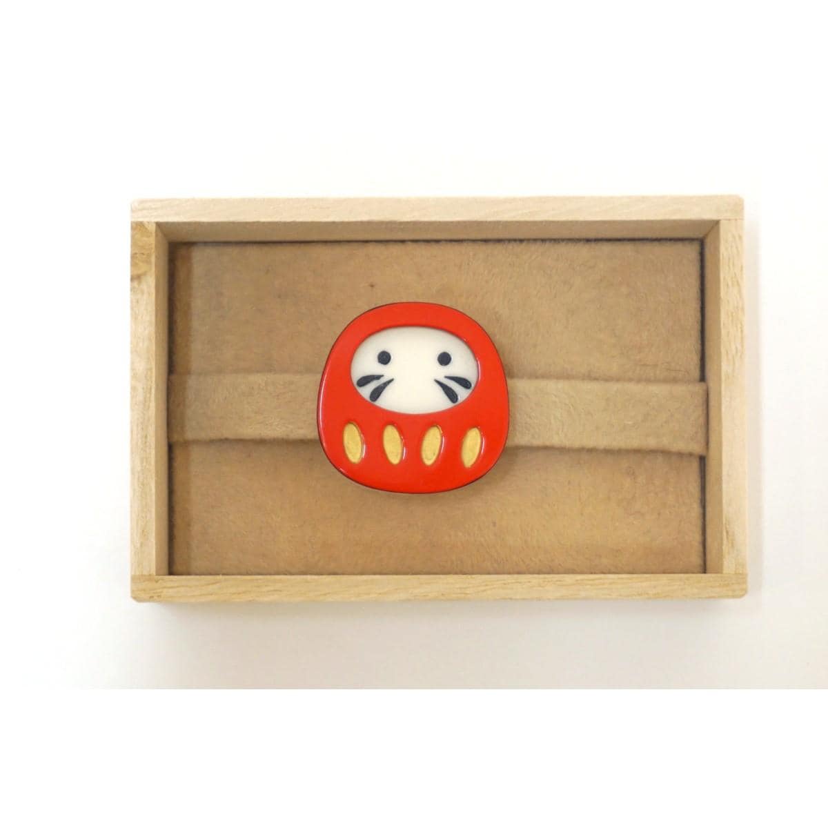 【新品】帯留　ダルマ
