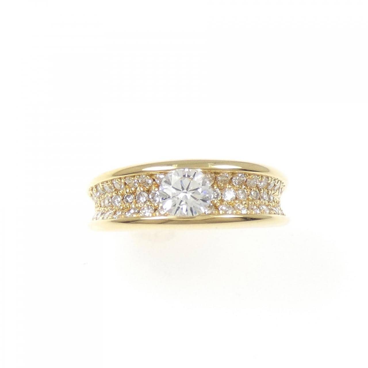 K18YG ダイヤモンド リング 0.35CT