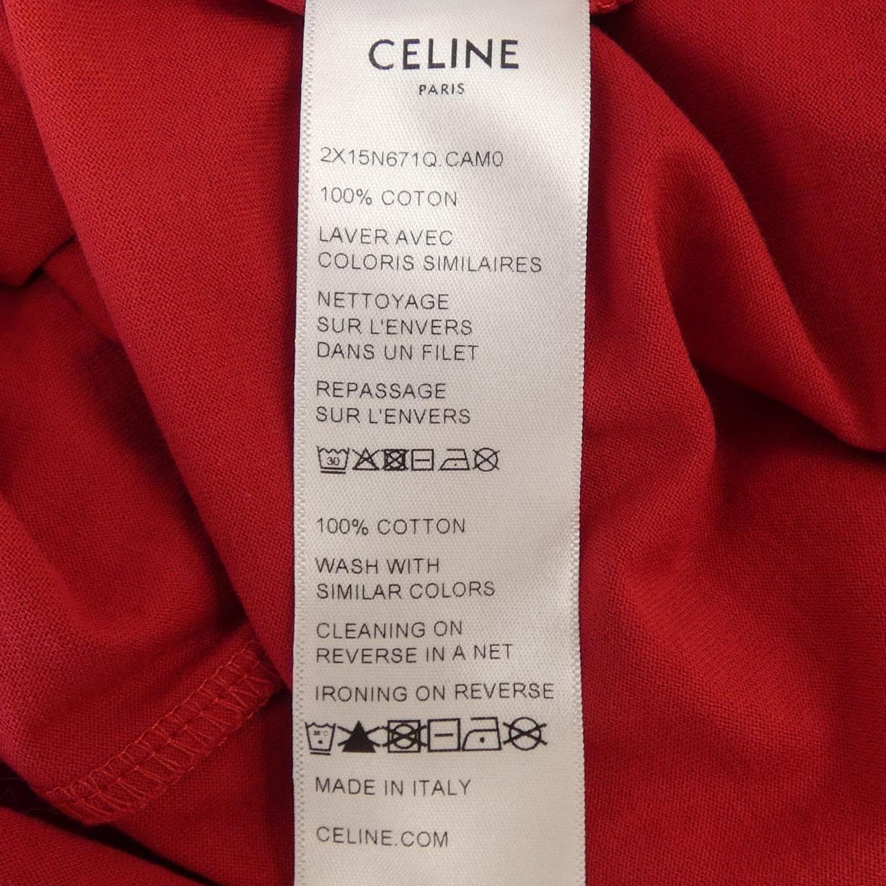セリーヌ CELINE CELINEレギュラーTシャツ 2X15N671Q Tシャツ