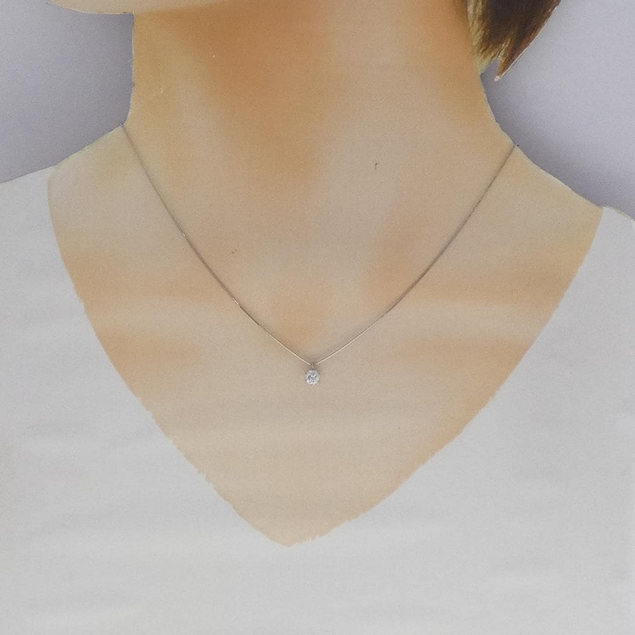 PT900/PT850 ダイヤモンド ネックレス 0.345CT