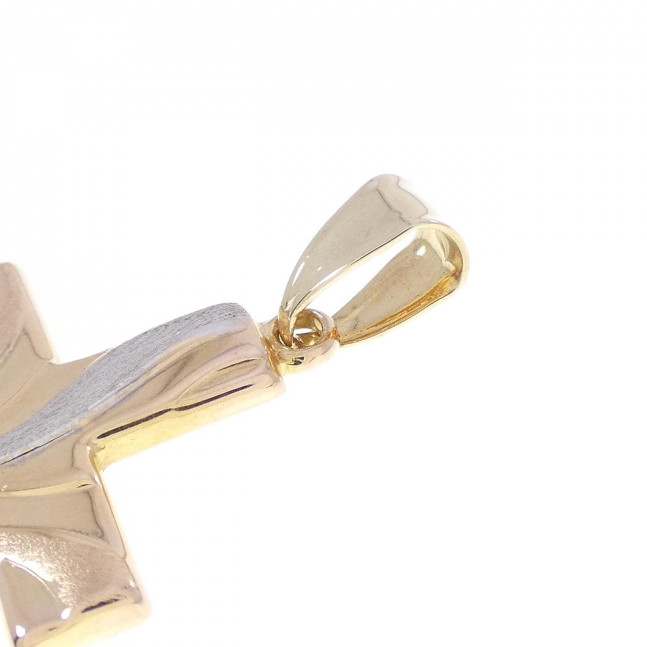 K14スリーカラー クロス ペンダント