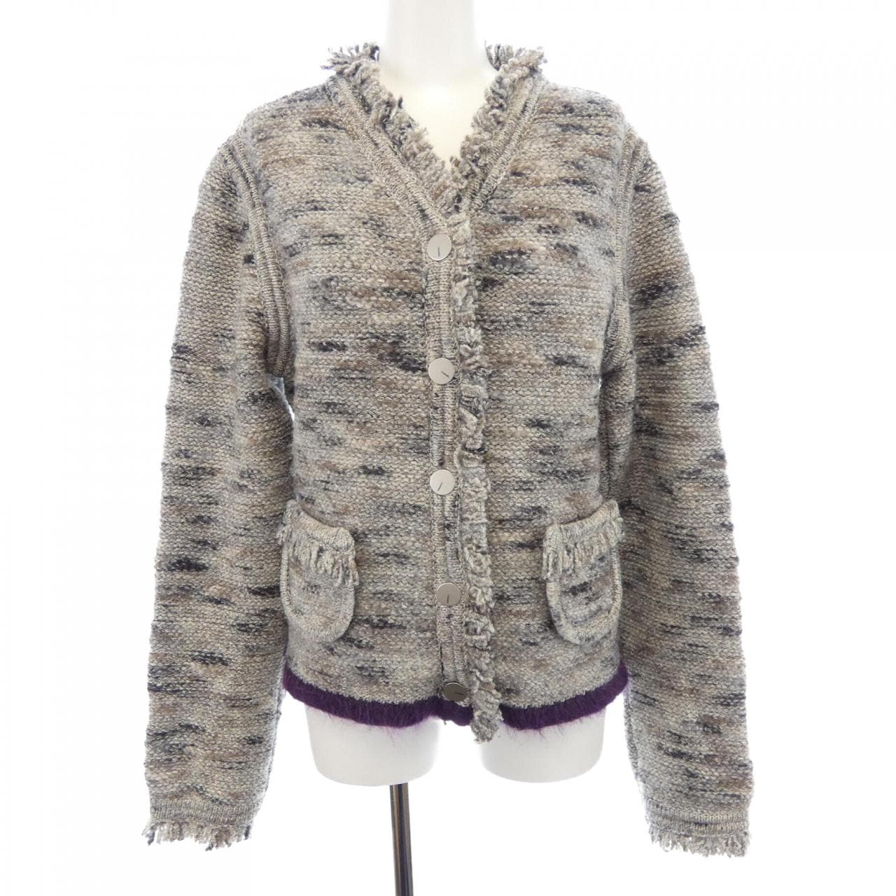 【ヴィンテージ】シャネル CHANEL IDENTIFICATION P14369V00662 99A ノーカラージャケット