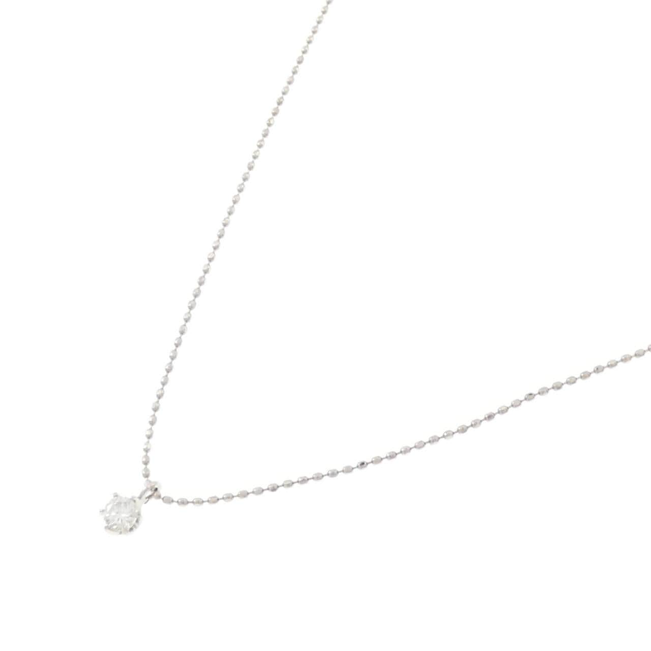 PT900/PT850 ソリティア ダイヤモンド ネックレス 0.10CT