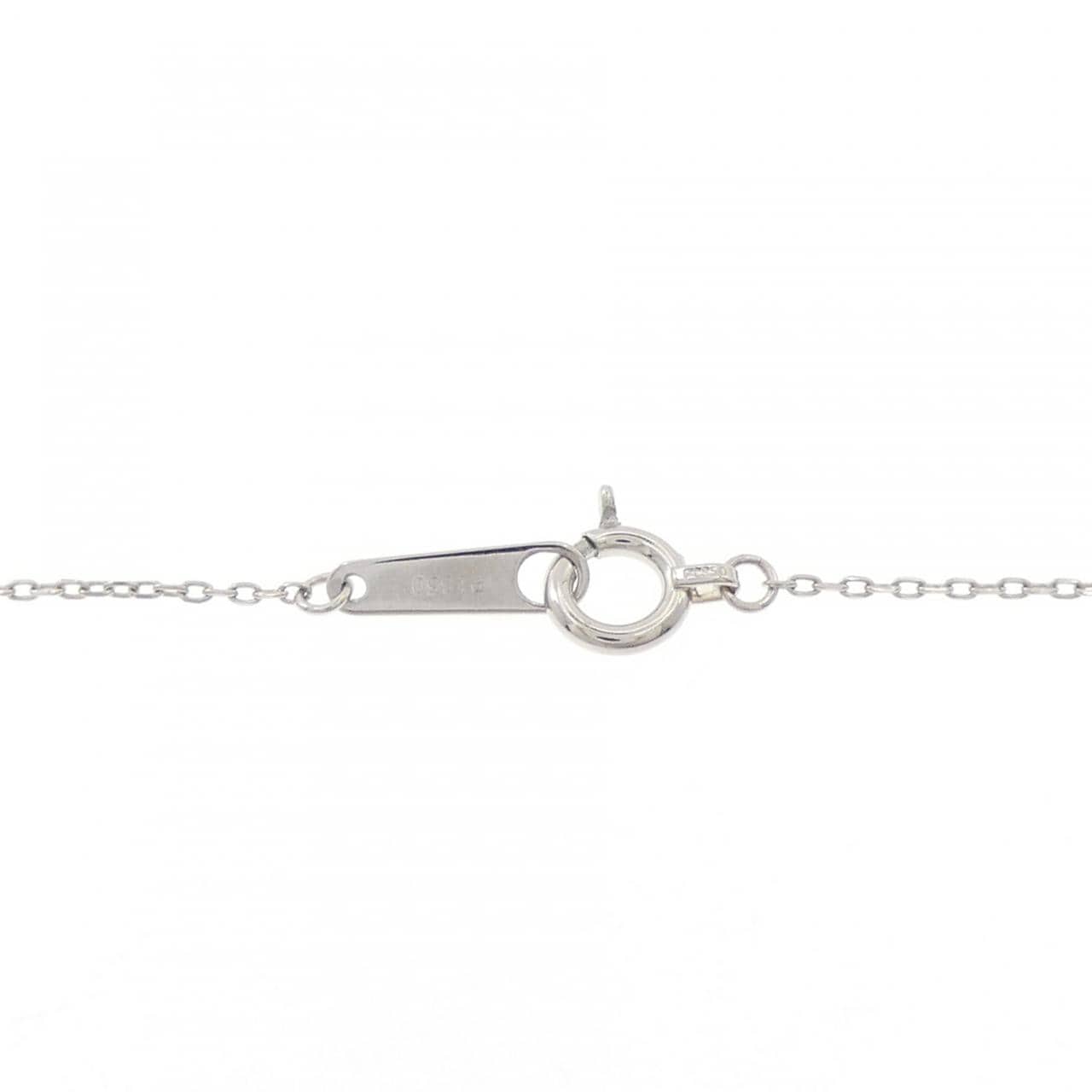PT900/PT850 ソリティア ダイヤモンド ネックレス 0.12CT
