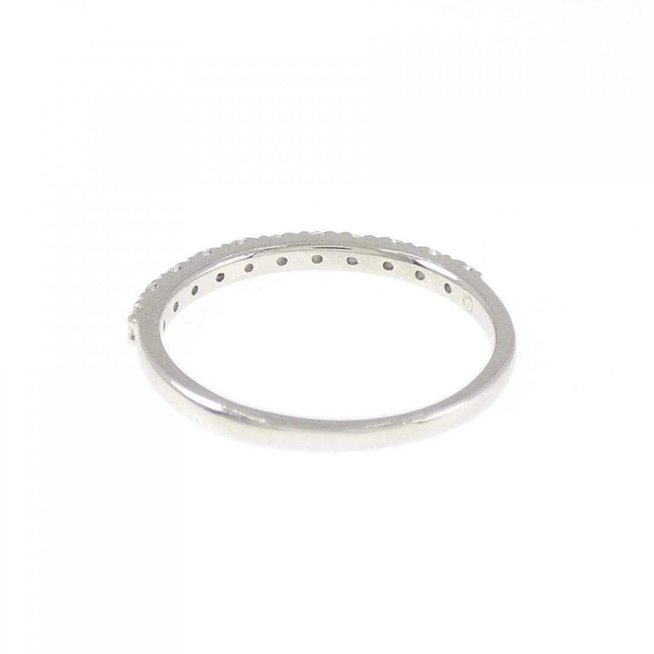 PT950 ハーフエタニティ ダイヤモンド ピンキーリング 0.11CT