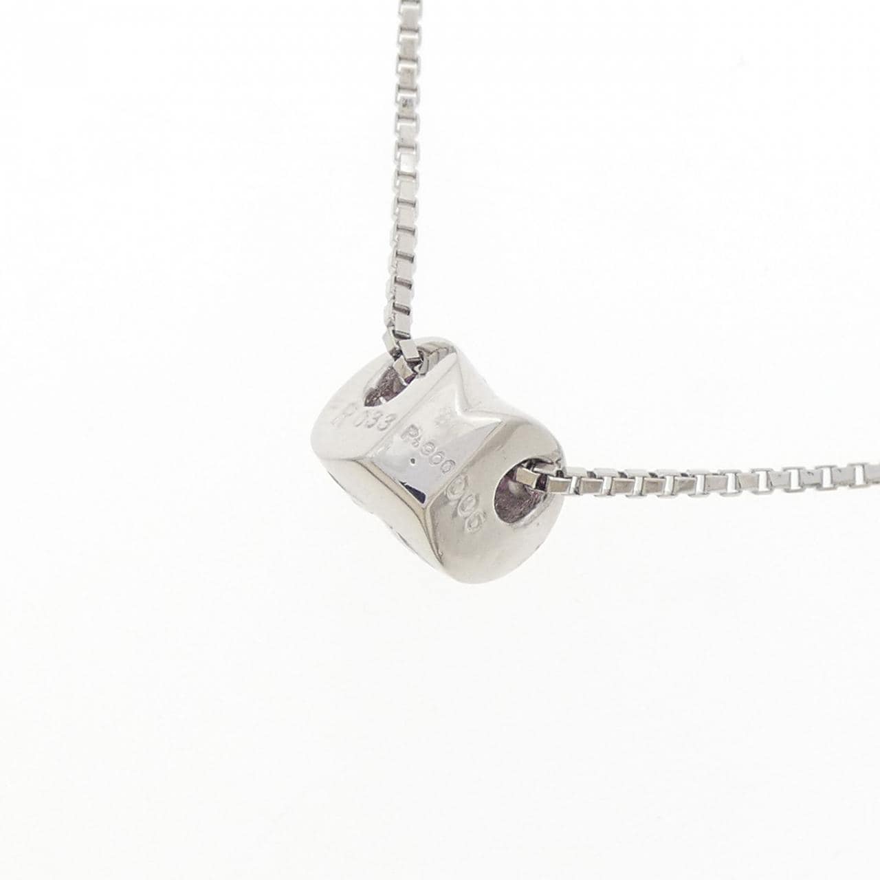 PT900/PT850 ルビー ネックレス 0.33CT