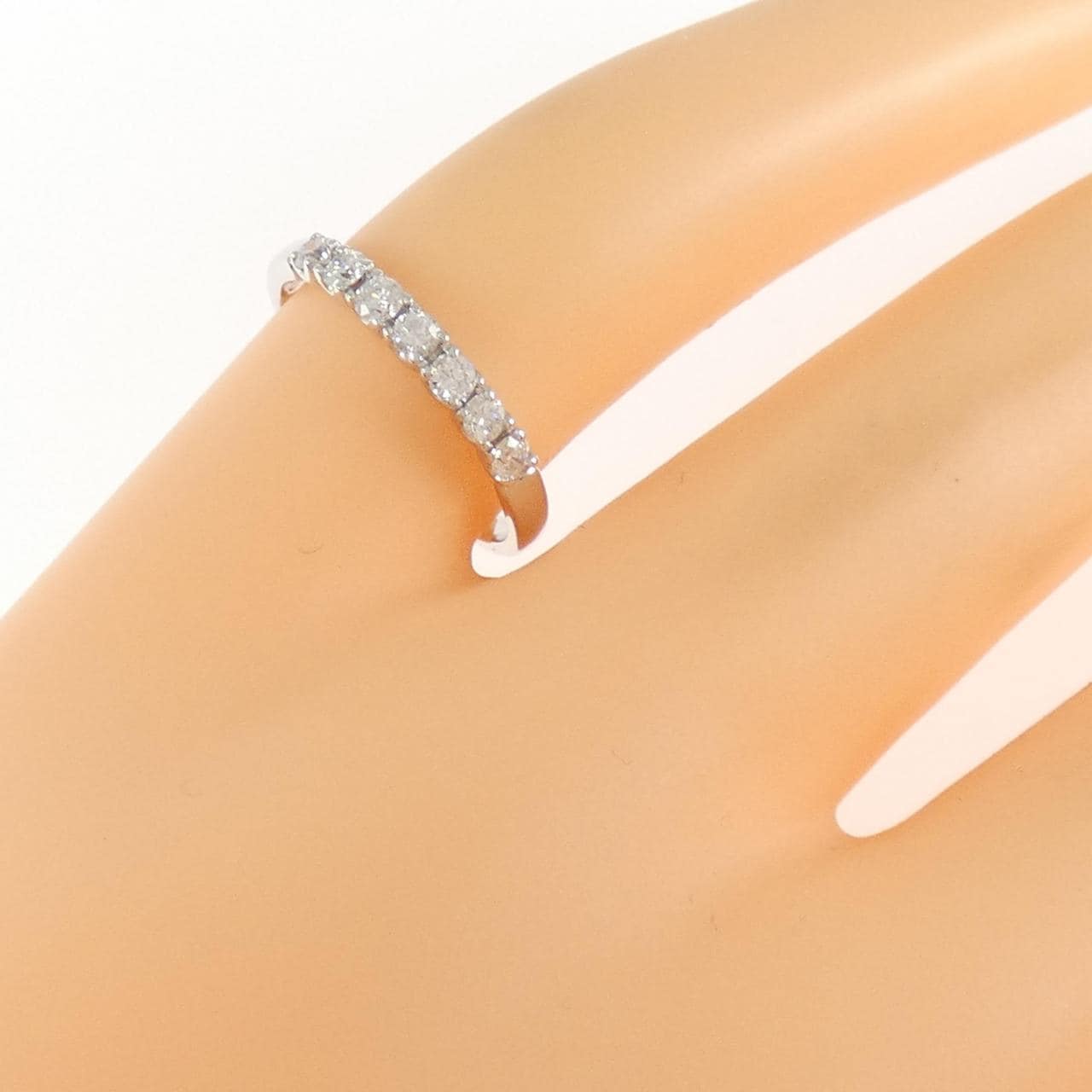 K18WG ダイヤモンド ピンキー リング 0.20CT