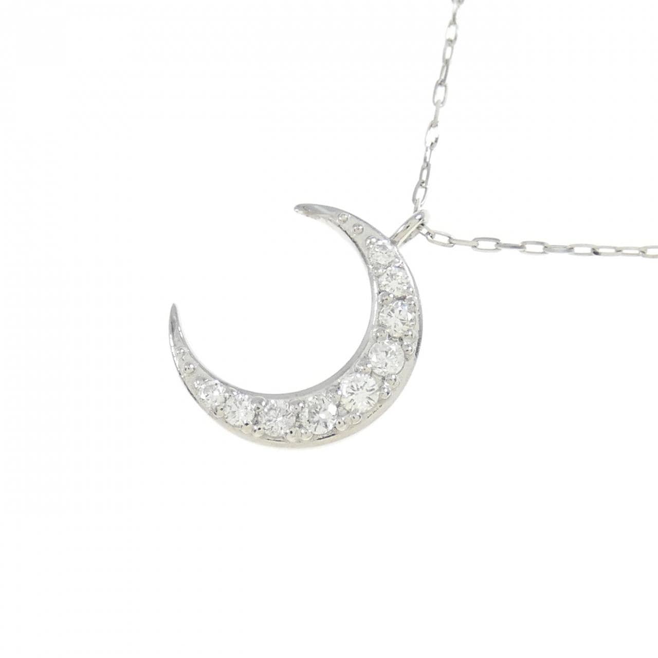 [Remake] PT Moon Diamond Necklace 0.10CT