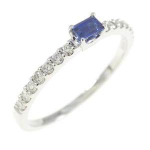 【新品】PT サファイヤ リング 0.10CT
