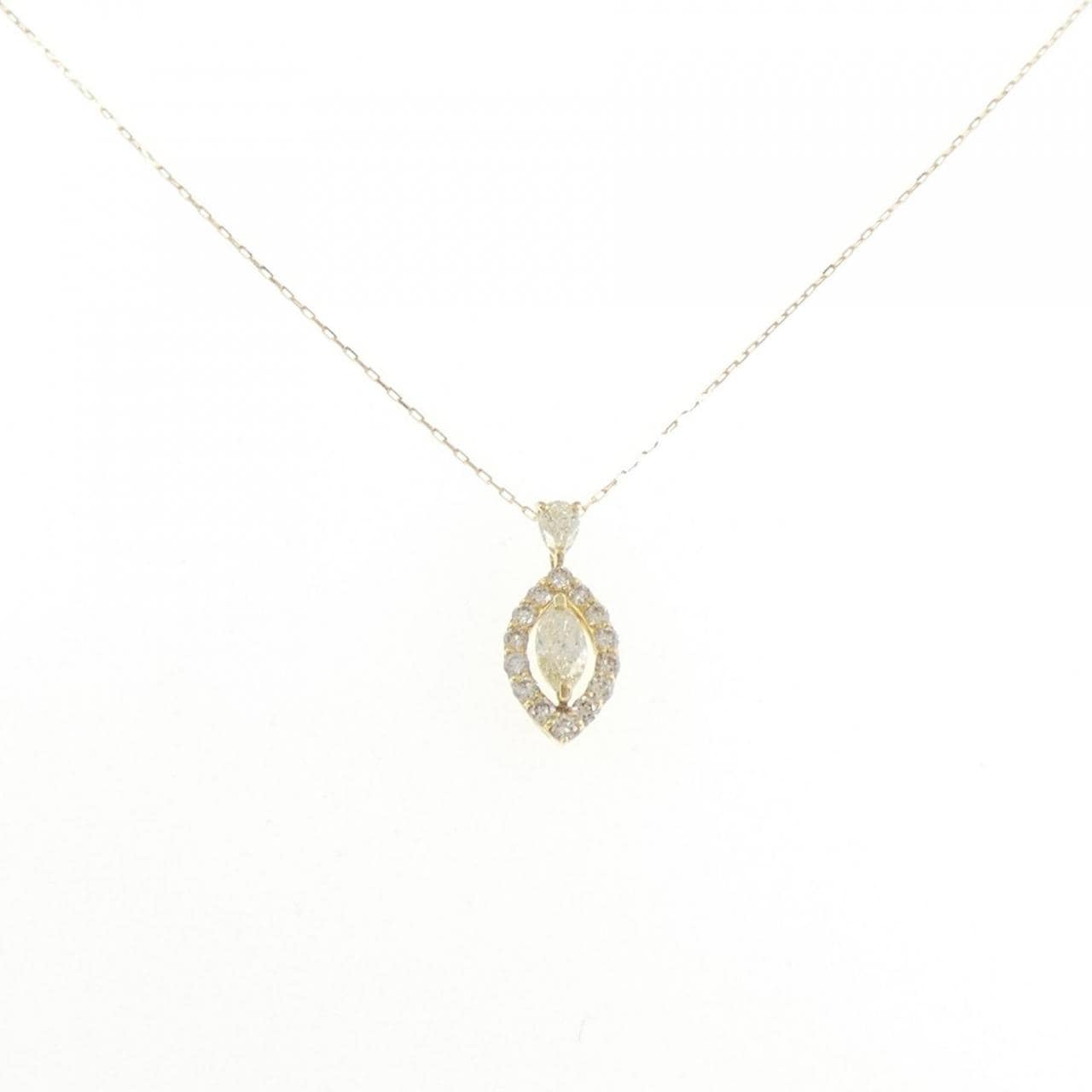 [新品] K18YG鑽石項鍊 0.35CT