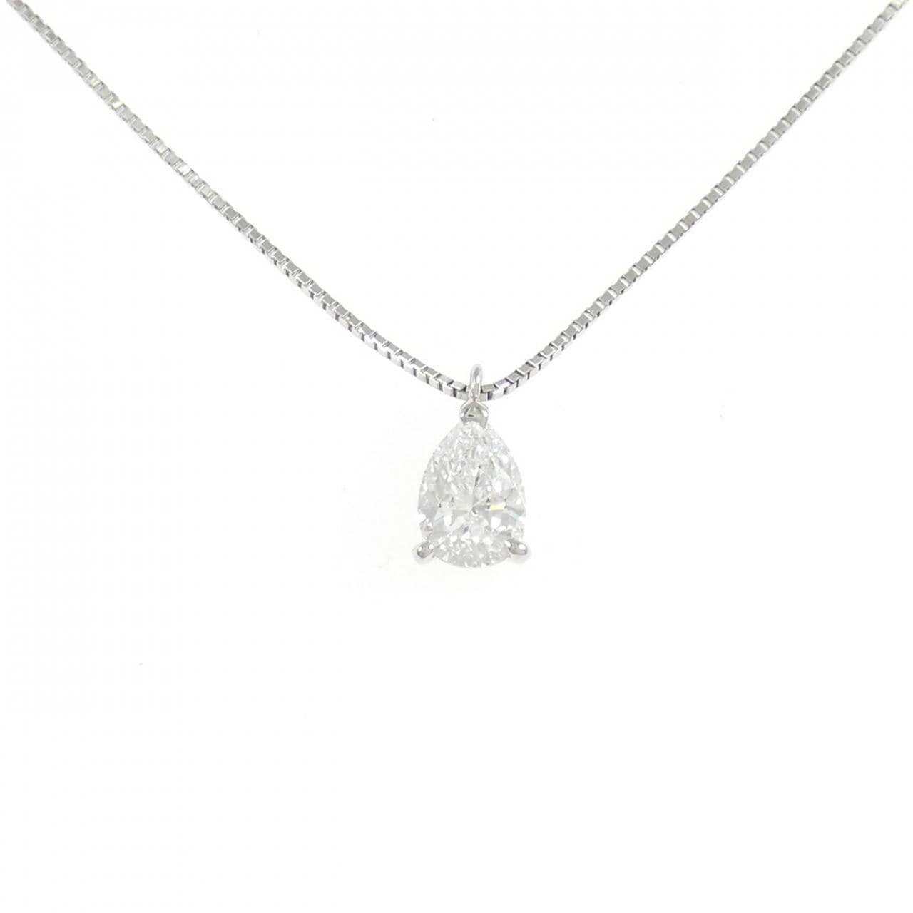 PT900/PT850 ダイヤモンド ネックレス 0.651CT D SI1 ペアシェイプ