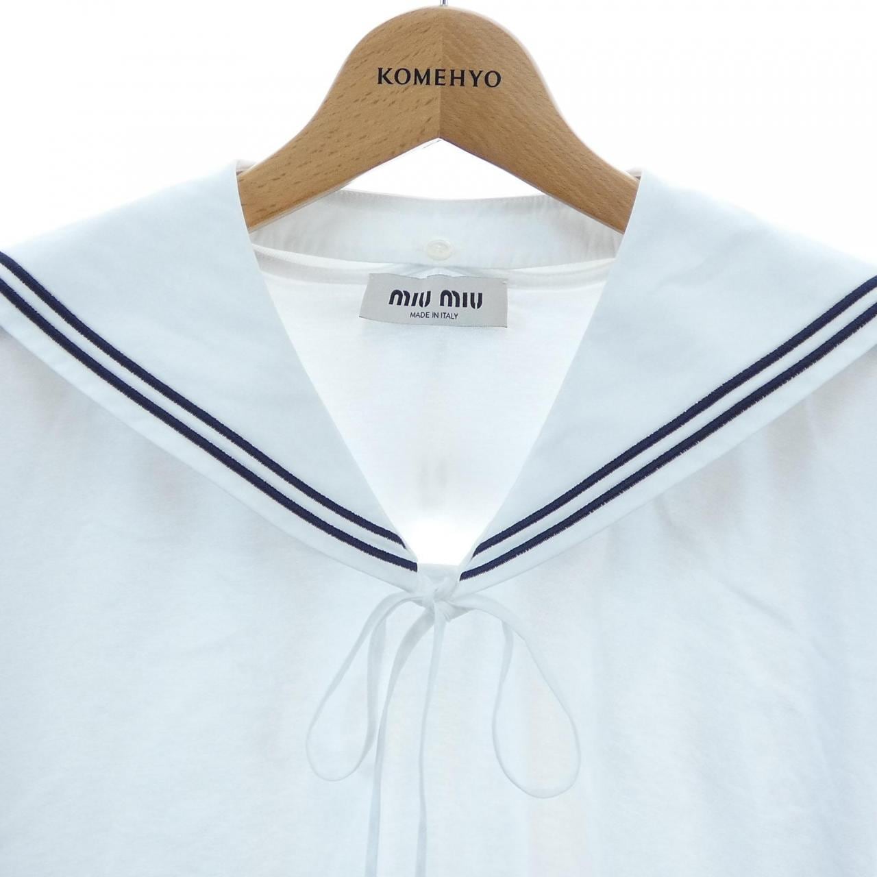 ミュウミュウ MIU MIU MIU MIU ロゴ MJN460 S231 11EC Tシャツ