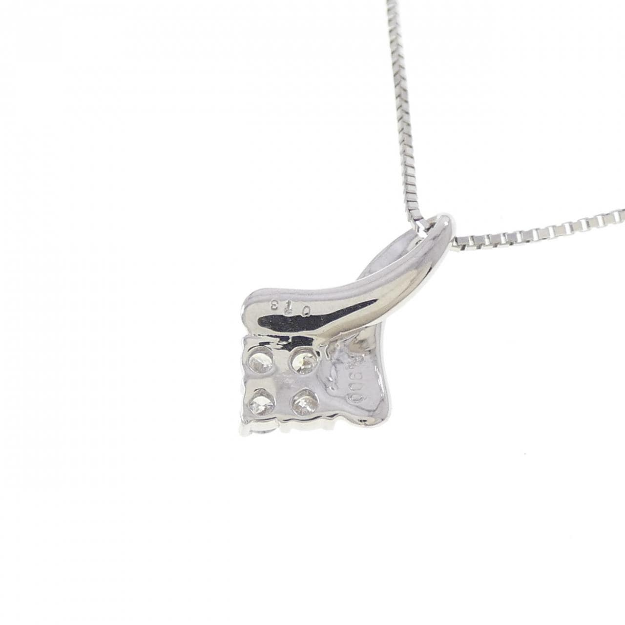 PT900/PT850 ダイヤモンド ネックレス 0.13CT