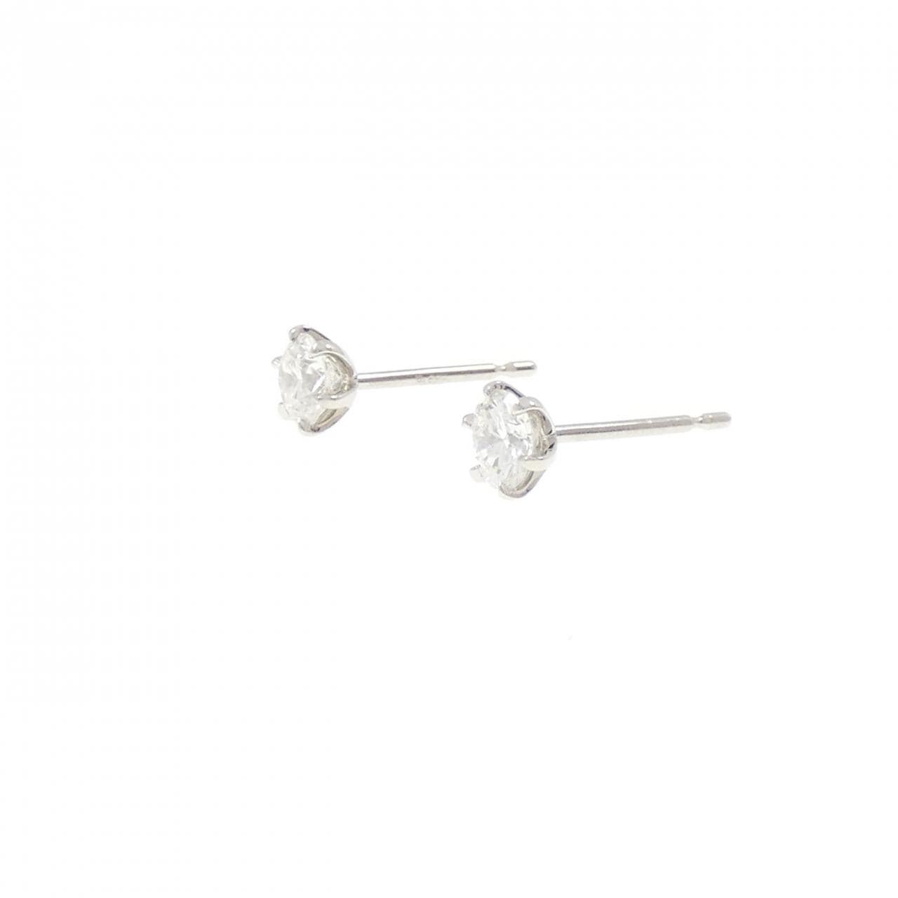 【リメイク】PT900/ST ダイヤモンド ピアス 0.253CT 0.254CT F VS1-2 EXT-VG