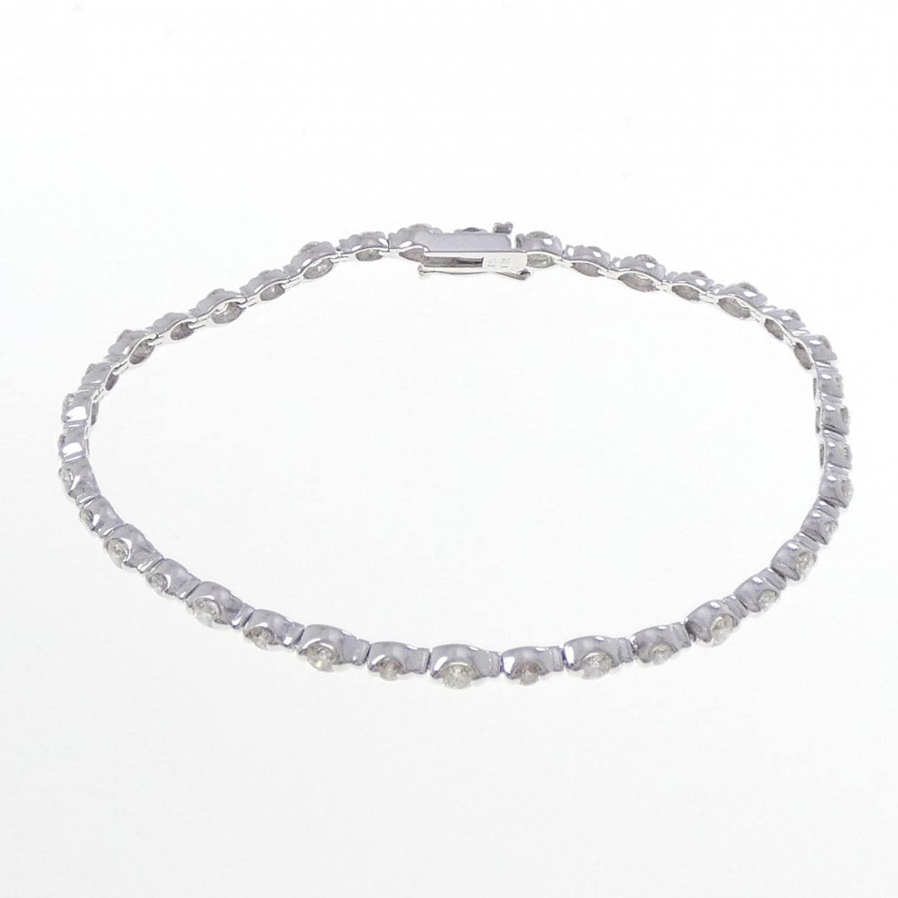 K18WG ダイヤモンド ブレスレット 2.00CT
