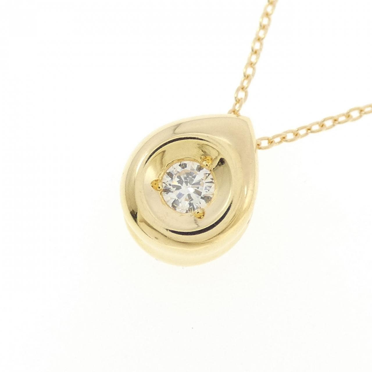 K18YG ダイヤモンド ネックレス 0.10CT