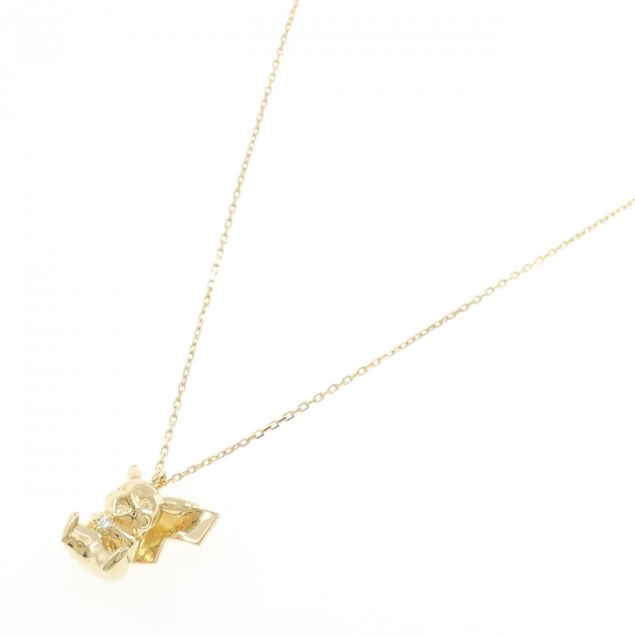 K18YG ダイヤモンド ネックレス 0.02CT