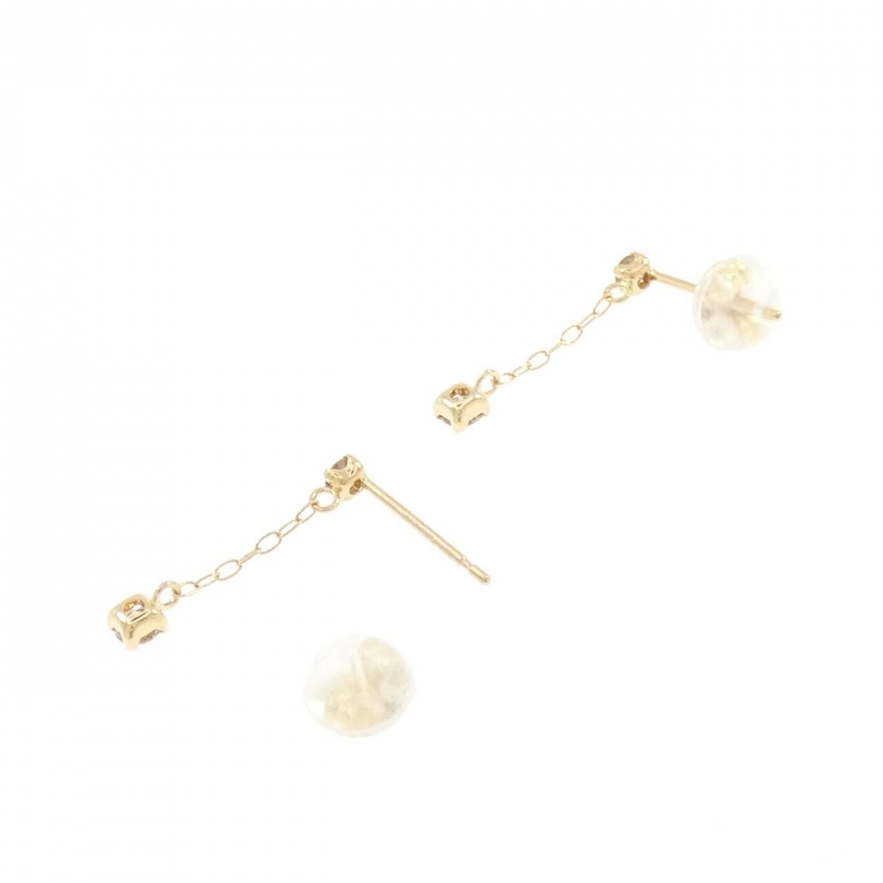 K18YG ダイヤモンド ピアス 0.20CT