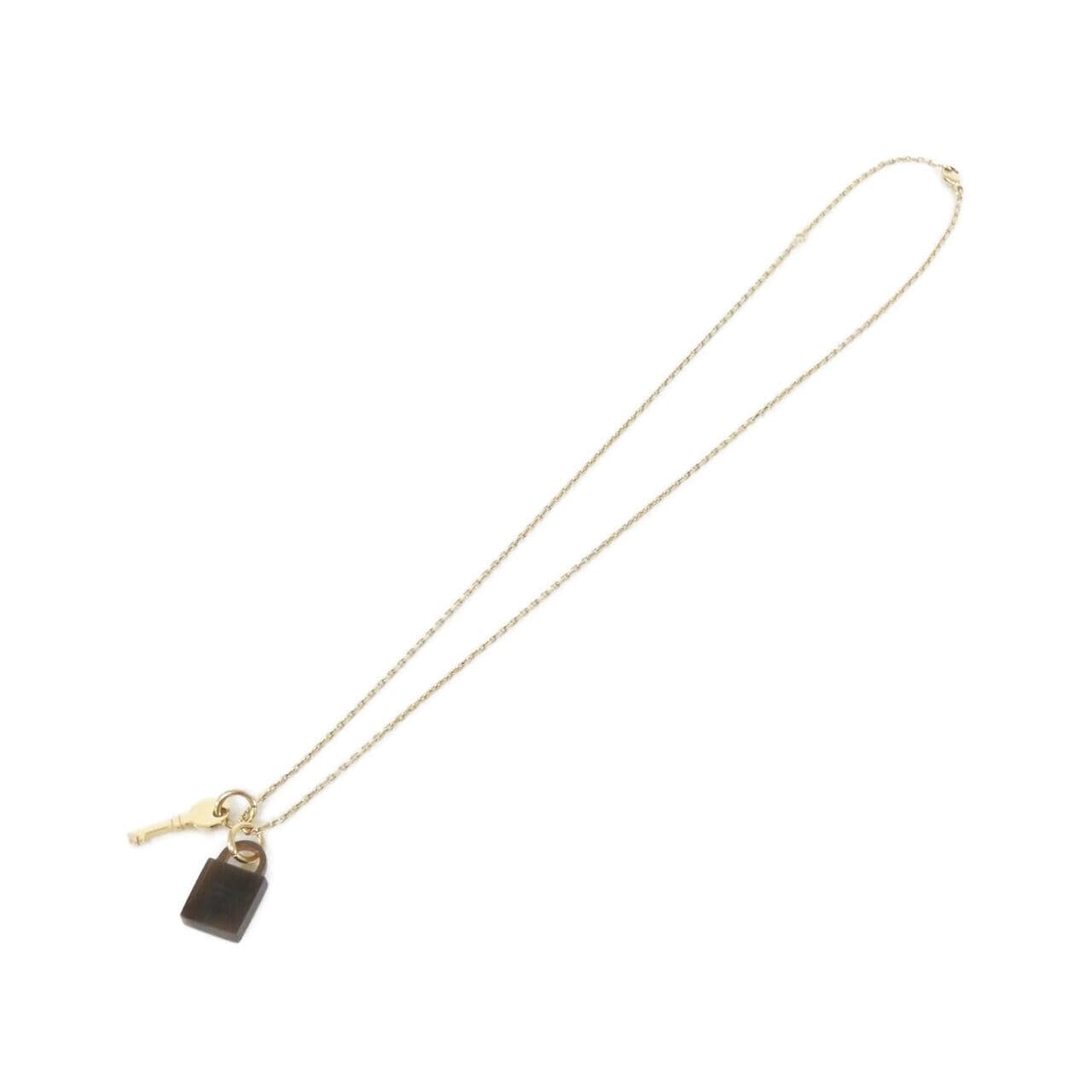 エルメス アミュレット パドロック PM 057027FD ネックレス