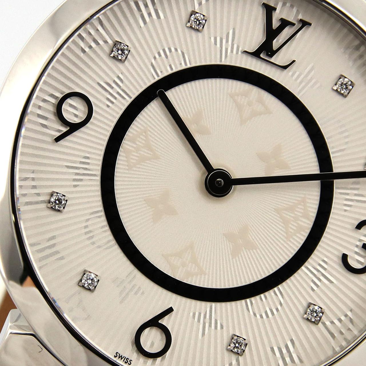 LOUIS VUITTON Tambour Slim 8P Q1E01 SS Quartz