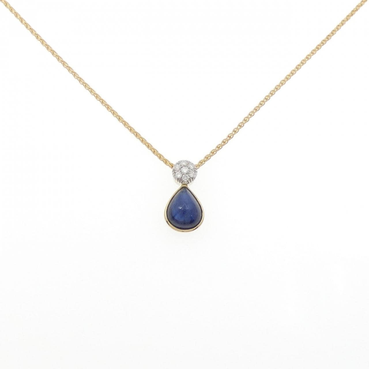 750YG/750WG サファイヤ ネックレス 5.99CT
