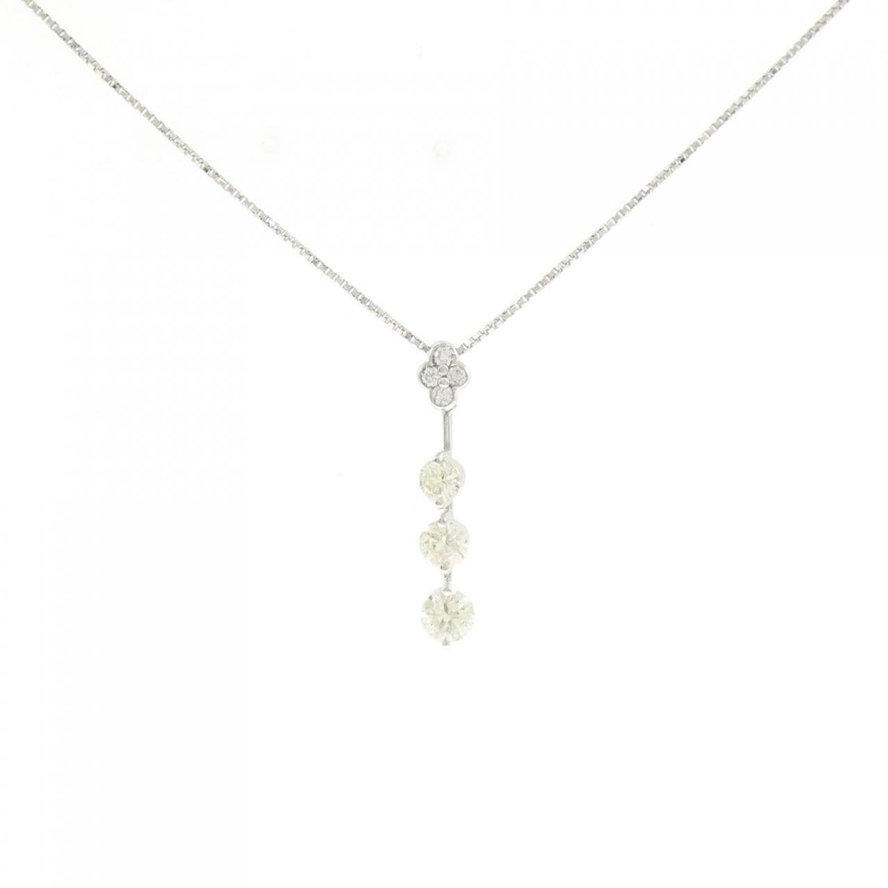 PT900/PT850 ダイヤモンド ネックレス 1.022CT